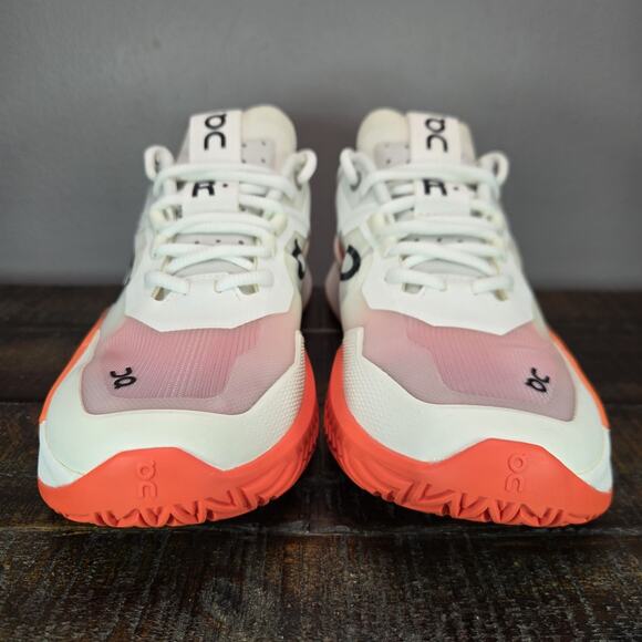 NEW On Cloud The Roger Pro 2 Womens Size 9 Court Tennis Shoes White Orange - Picture 3 of 12